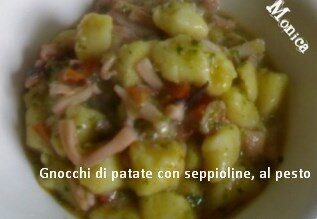 Gnocchi alle patate con seppioline, al pesto
