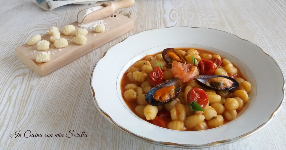 Gnocchi allo scoglio – ricetta primo piatto di pesce