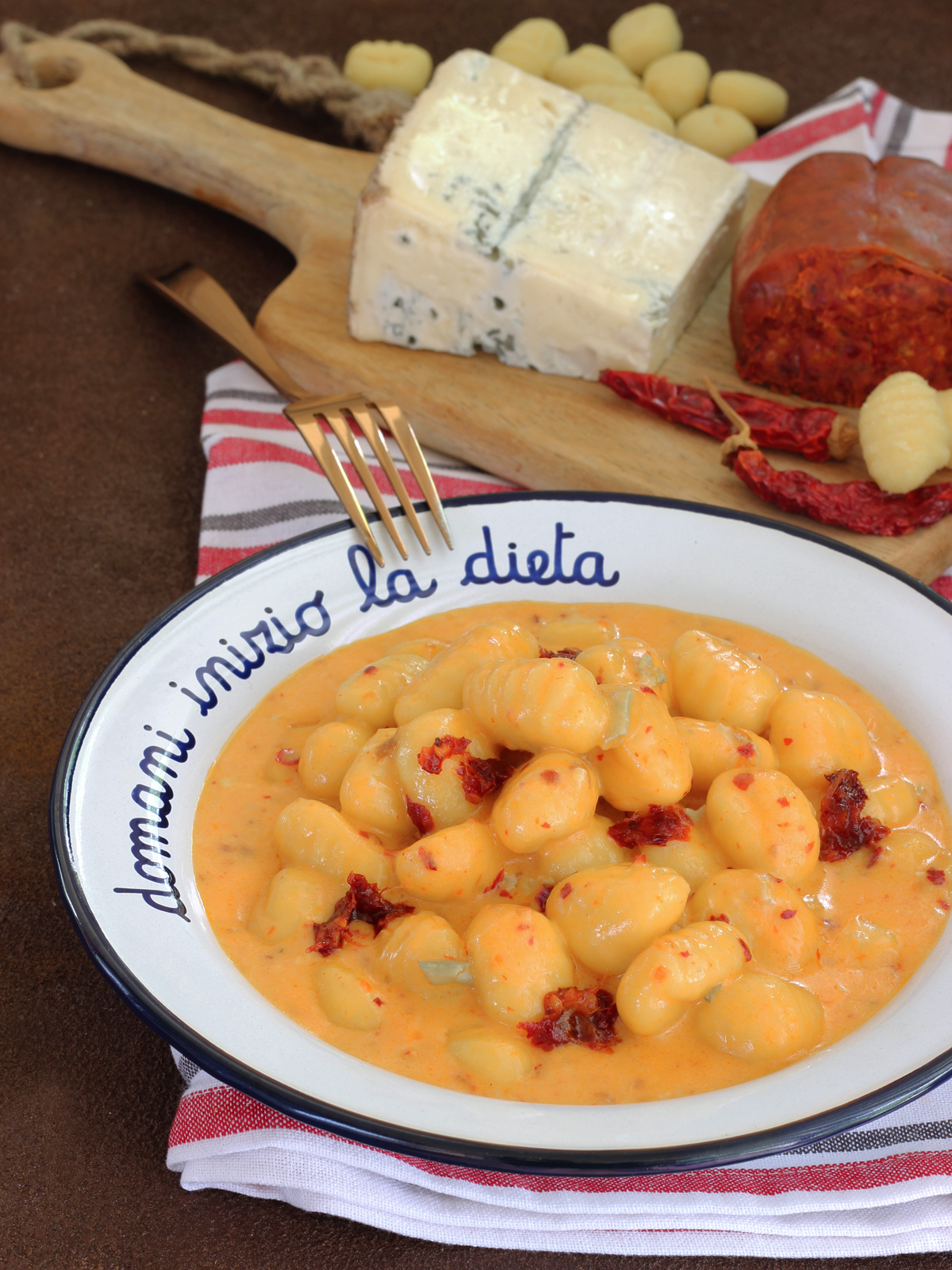 Gnocchi con gorgonzola e nduja