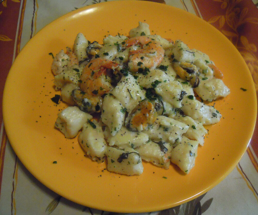 Gnocchi con pesce