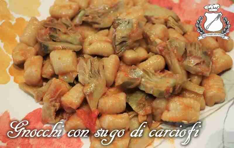 Gnocchi con sugo di carciofi