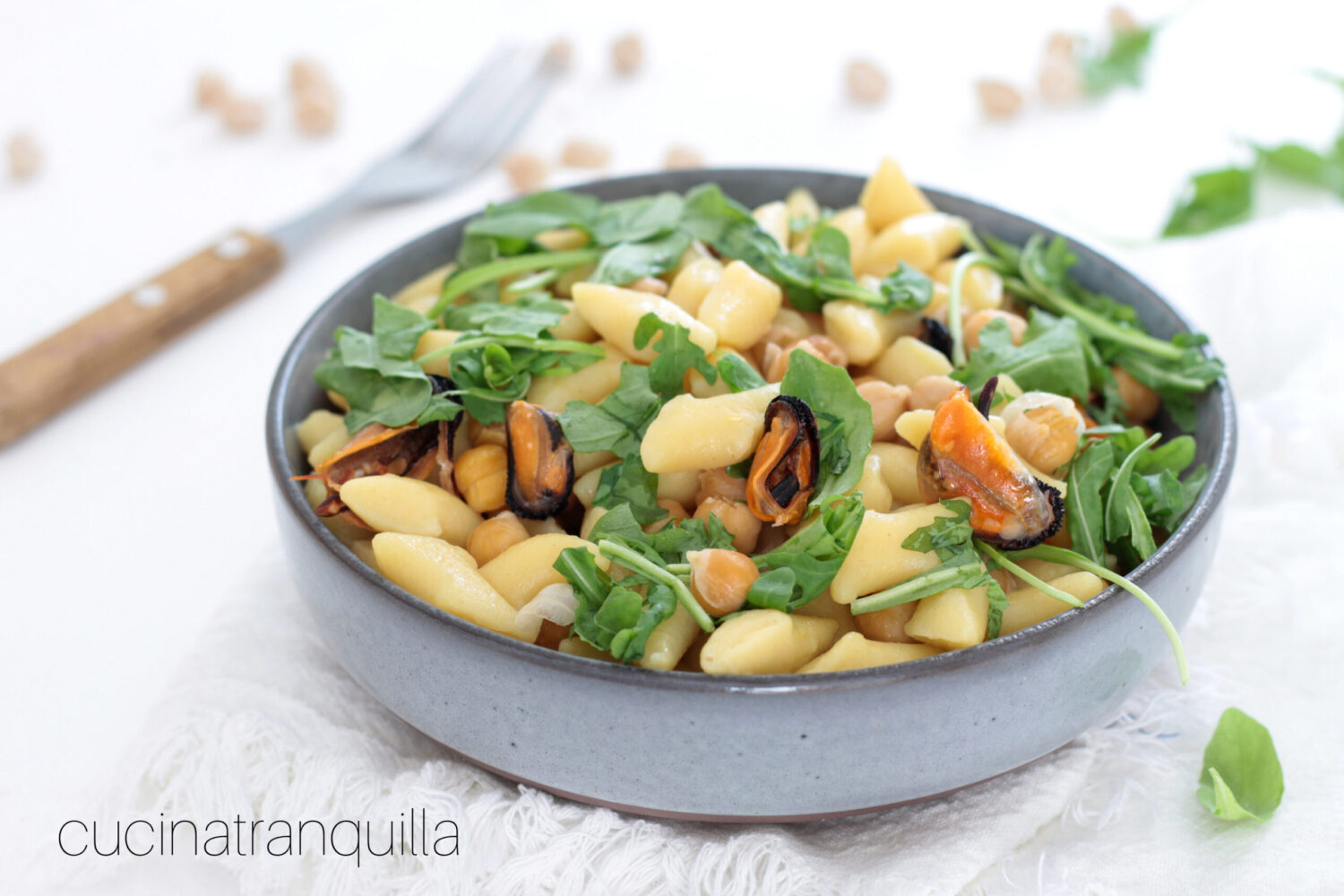 Gnocchi cozze e ceci