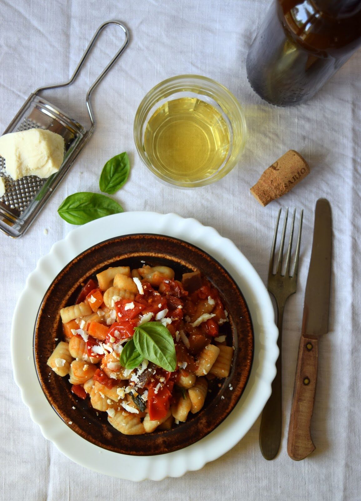 Gnocchi di amaranto con melanzane, pomodori secchi e ricotta salata (senza glutine) per l’MTC n°59