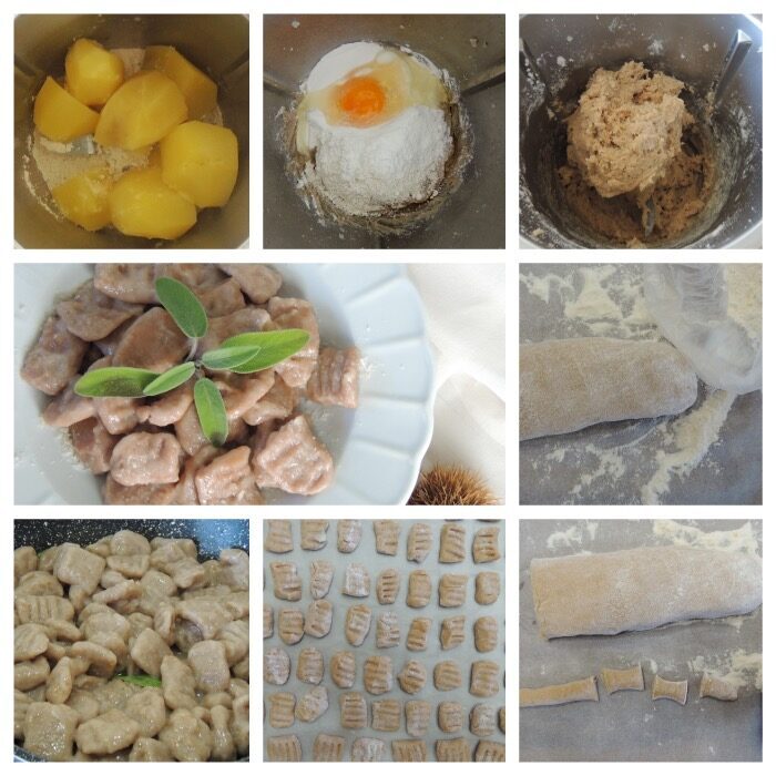 Gnocchi di castagne col bimby