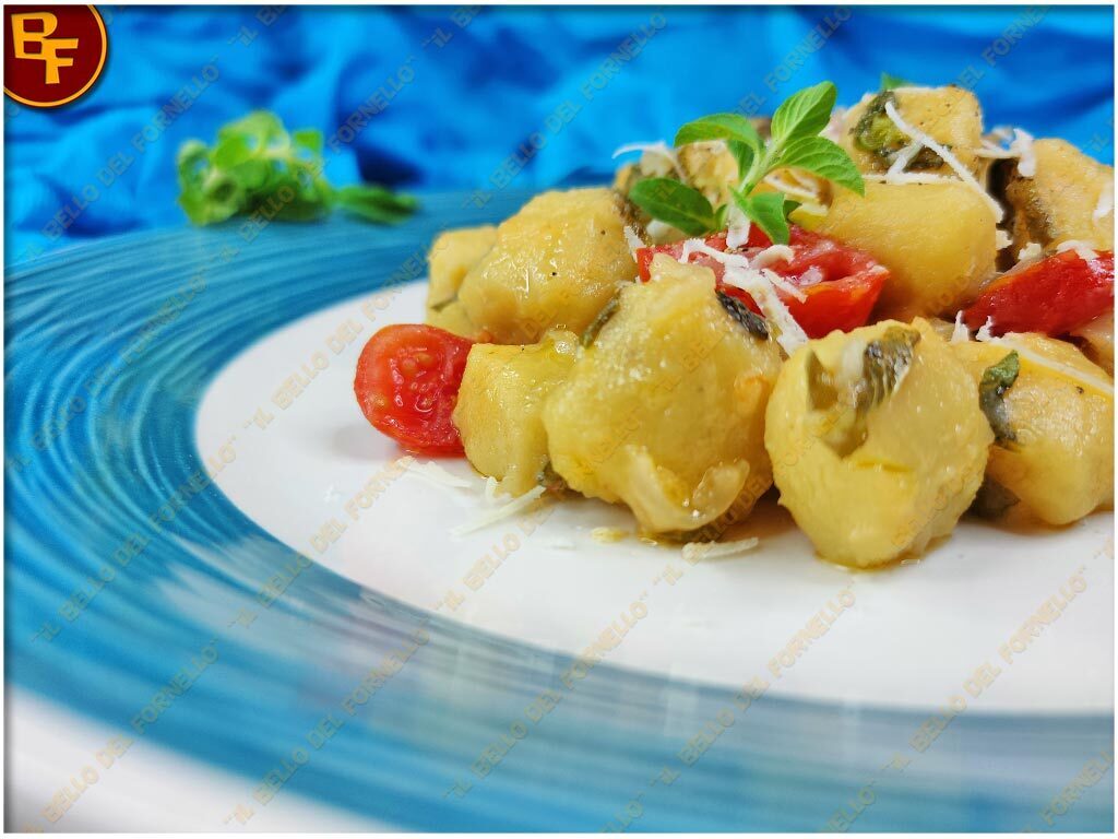 Gnocchi di ceci con puliero (menta puleggia)
