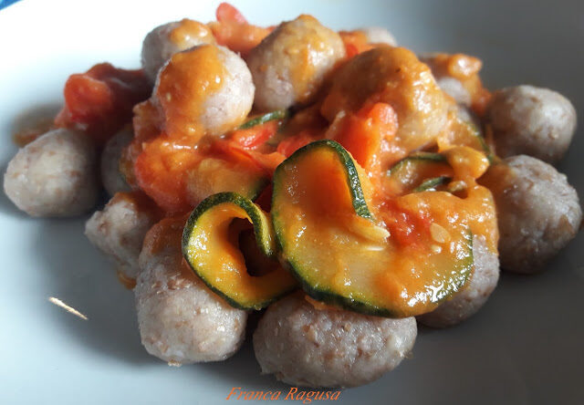 Gnocchi di ceci con verdure