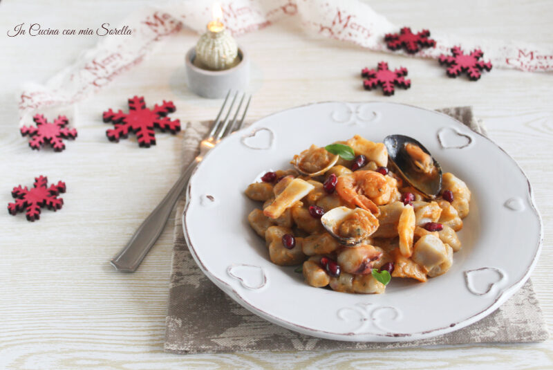 Gnocchi di melograno ai frutti di mare