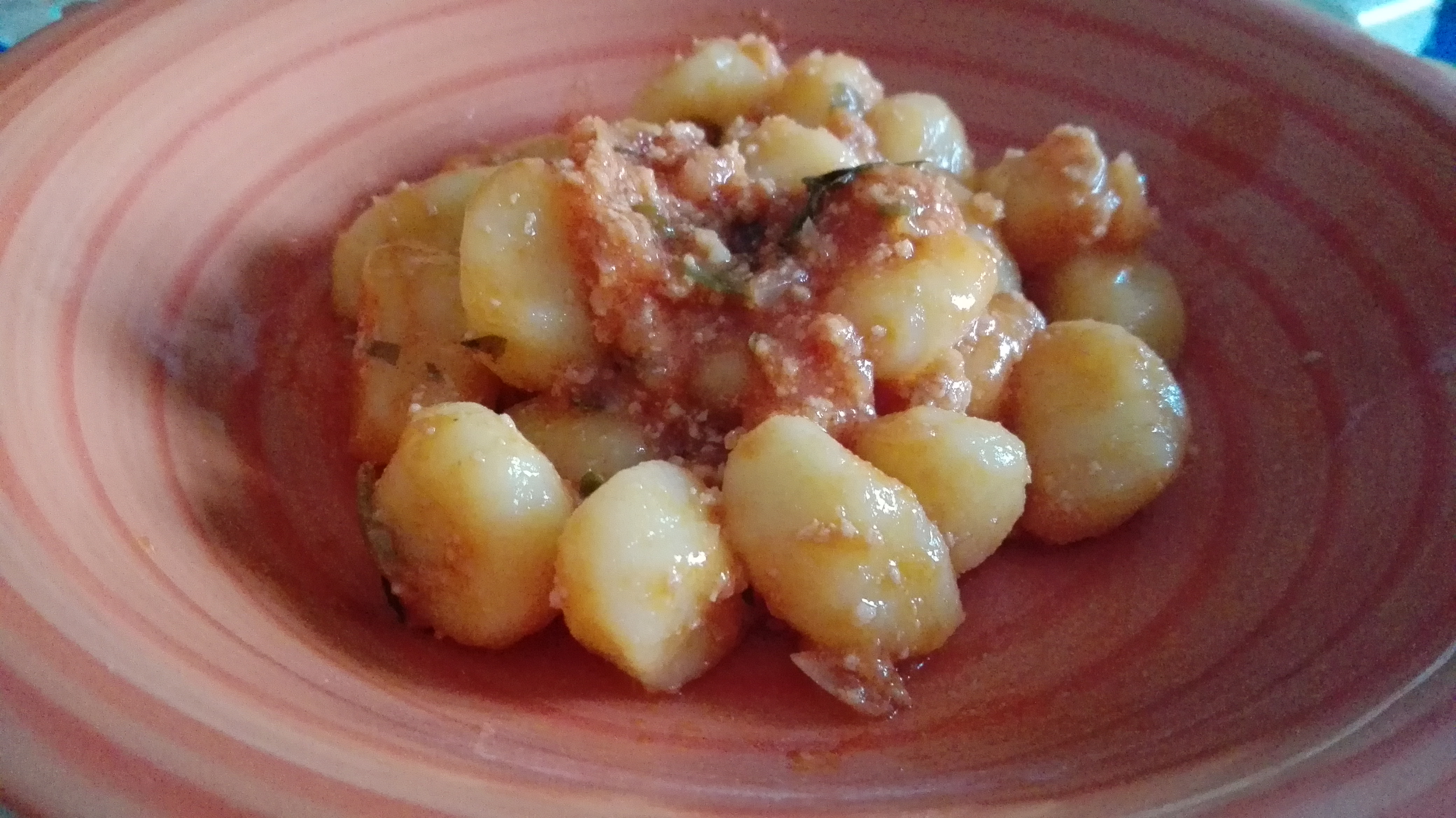 Gnocchi di patate al ragù di pancetta