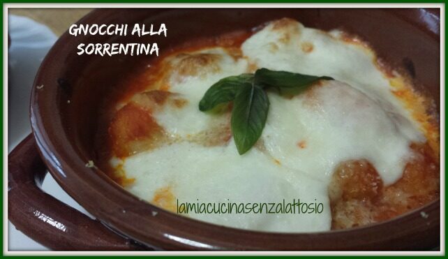 Gnocchi di patate alla sorrentina senza lattosio