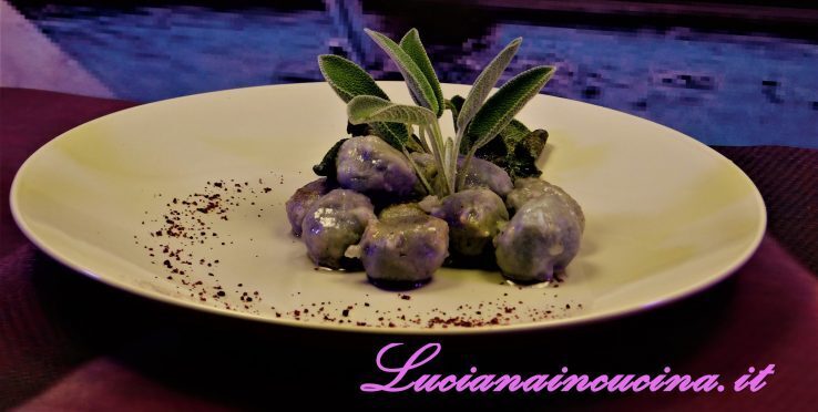 Gnocchi di patate blu