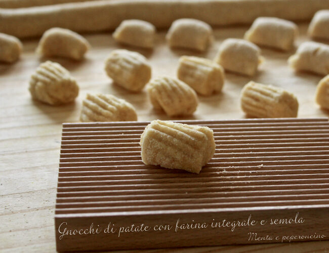 Gnocchi di patate con farina integrale e semola