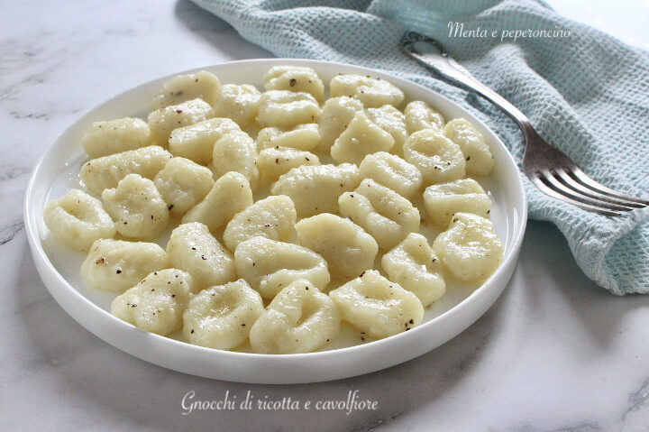 Gnocchi di ricotta e cavolfiore