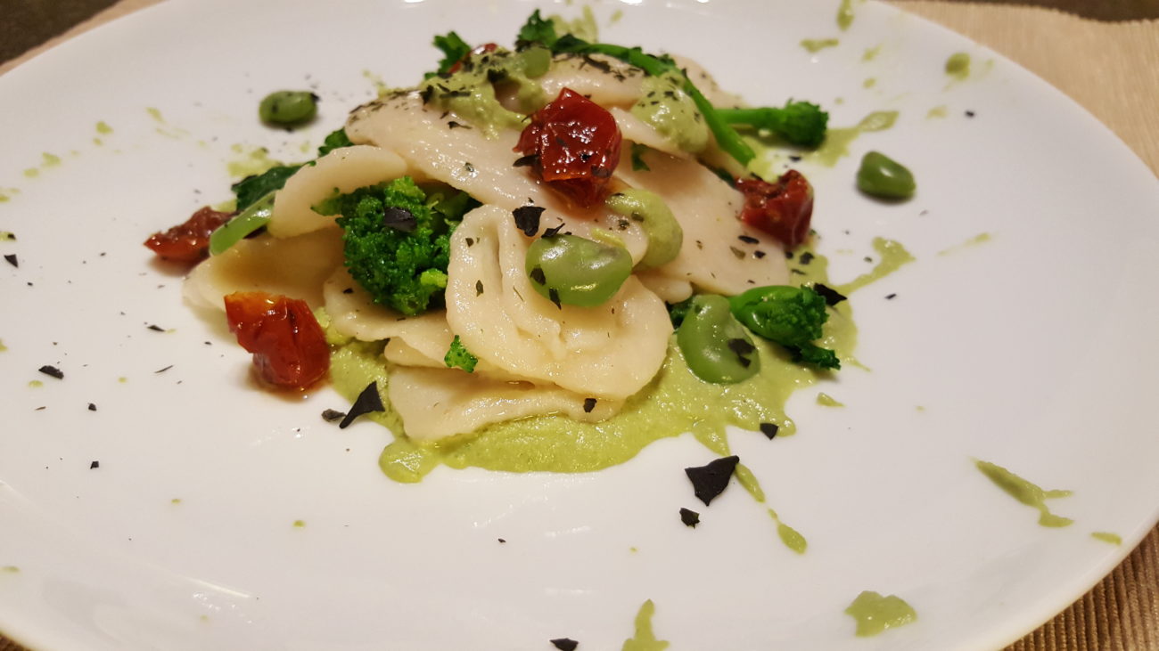 Gnocchi di riso alle cime di rapa