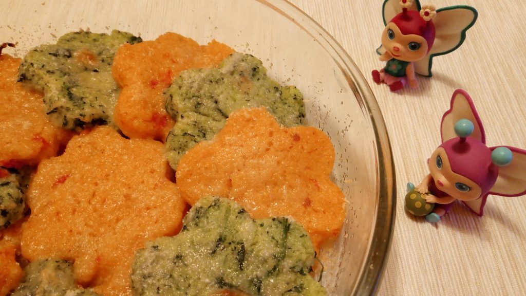 Gnocchi di semolino bicolore