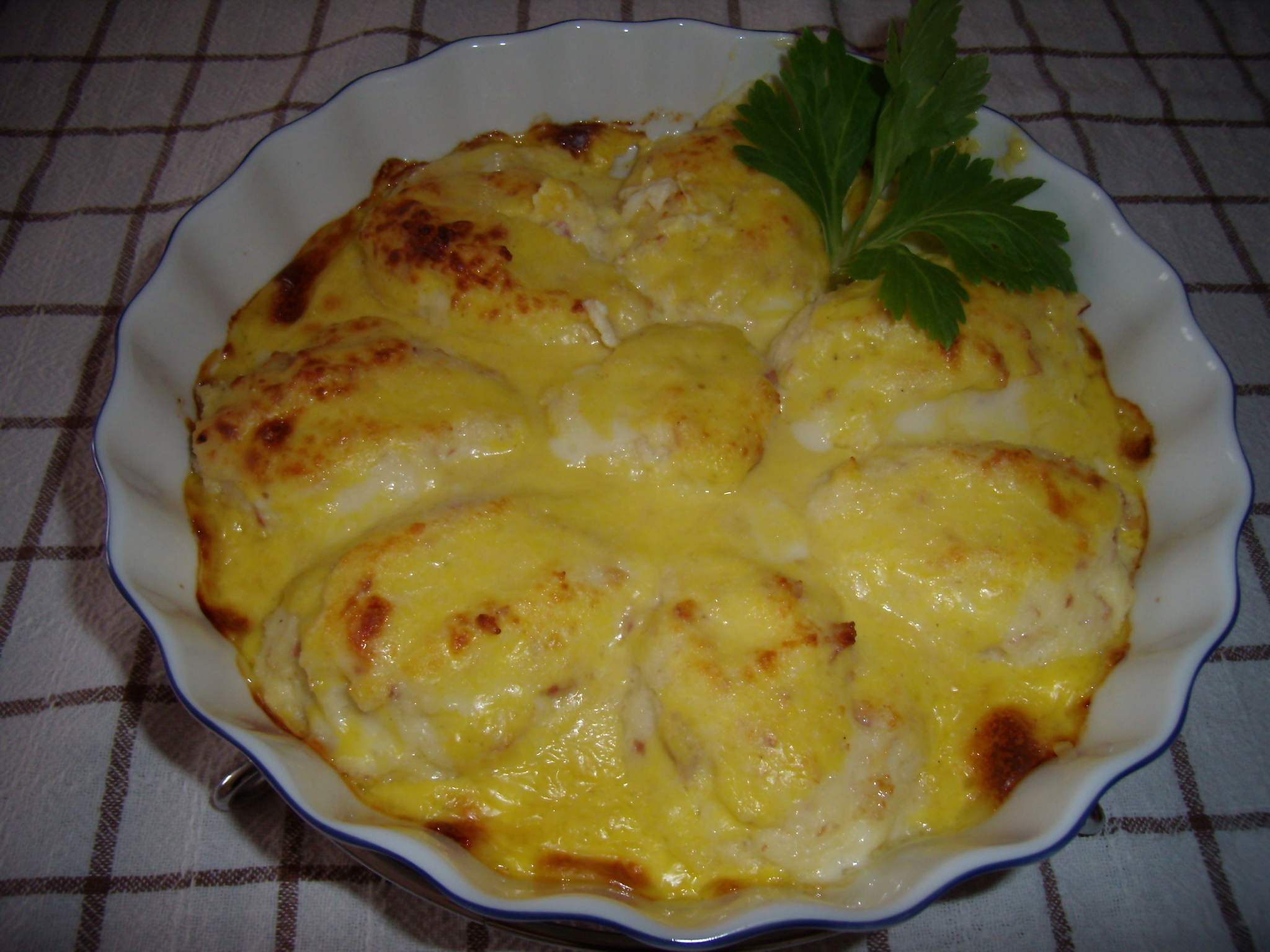 Gnocchi di semolino con salsa mornay