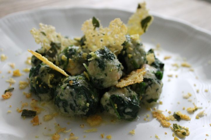 Gnocchi di soli spinaci