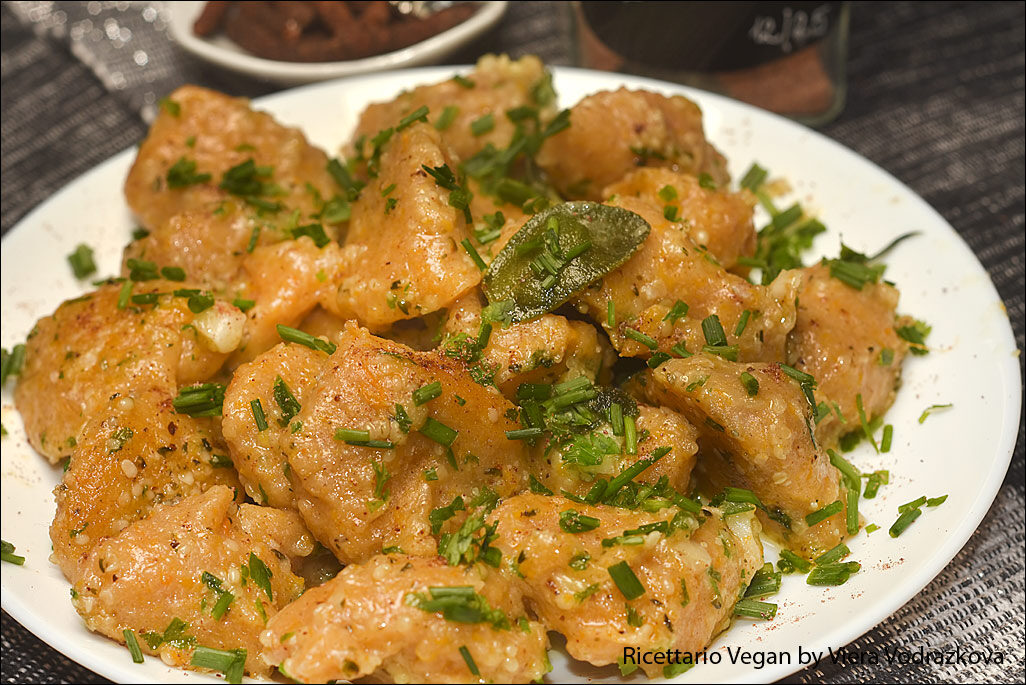 Gnocchi di zucca con cucchiaio senza glutine
