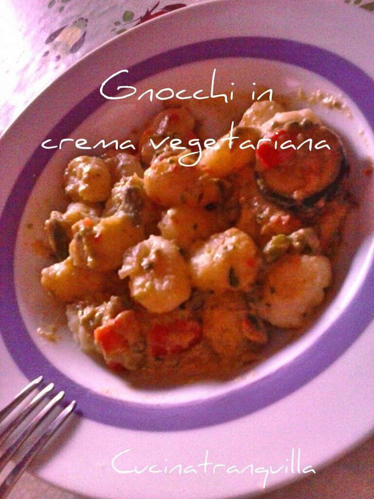 Gnocchi in crema vegetariana