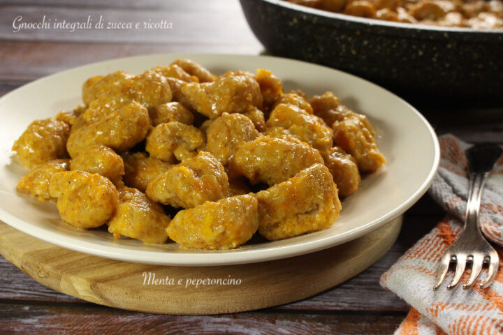 Gnocchi integrali di zucca e ricotta