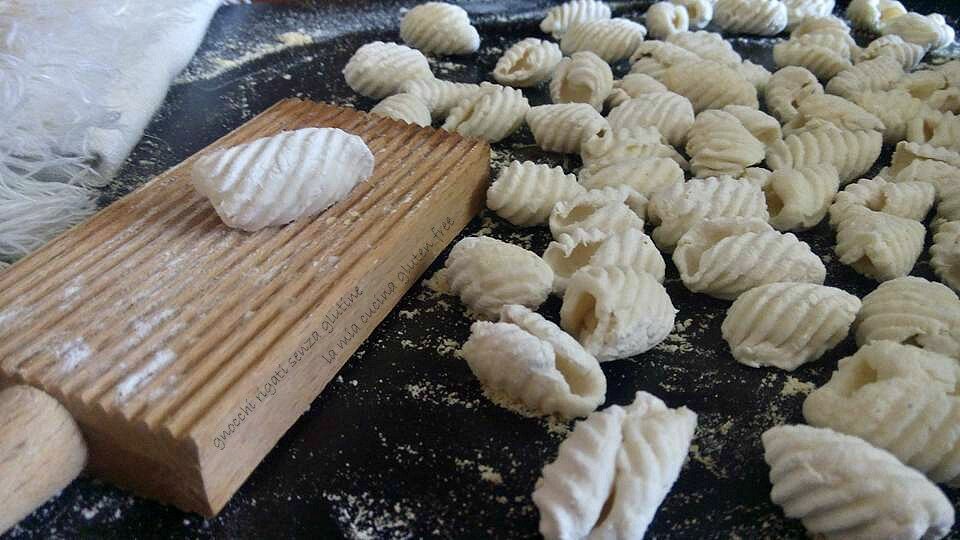 Gnocchi rigati senza glutine senza uova
