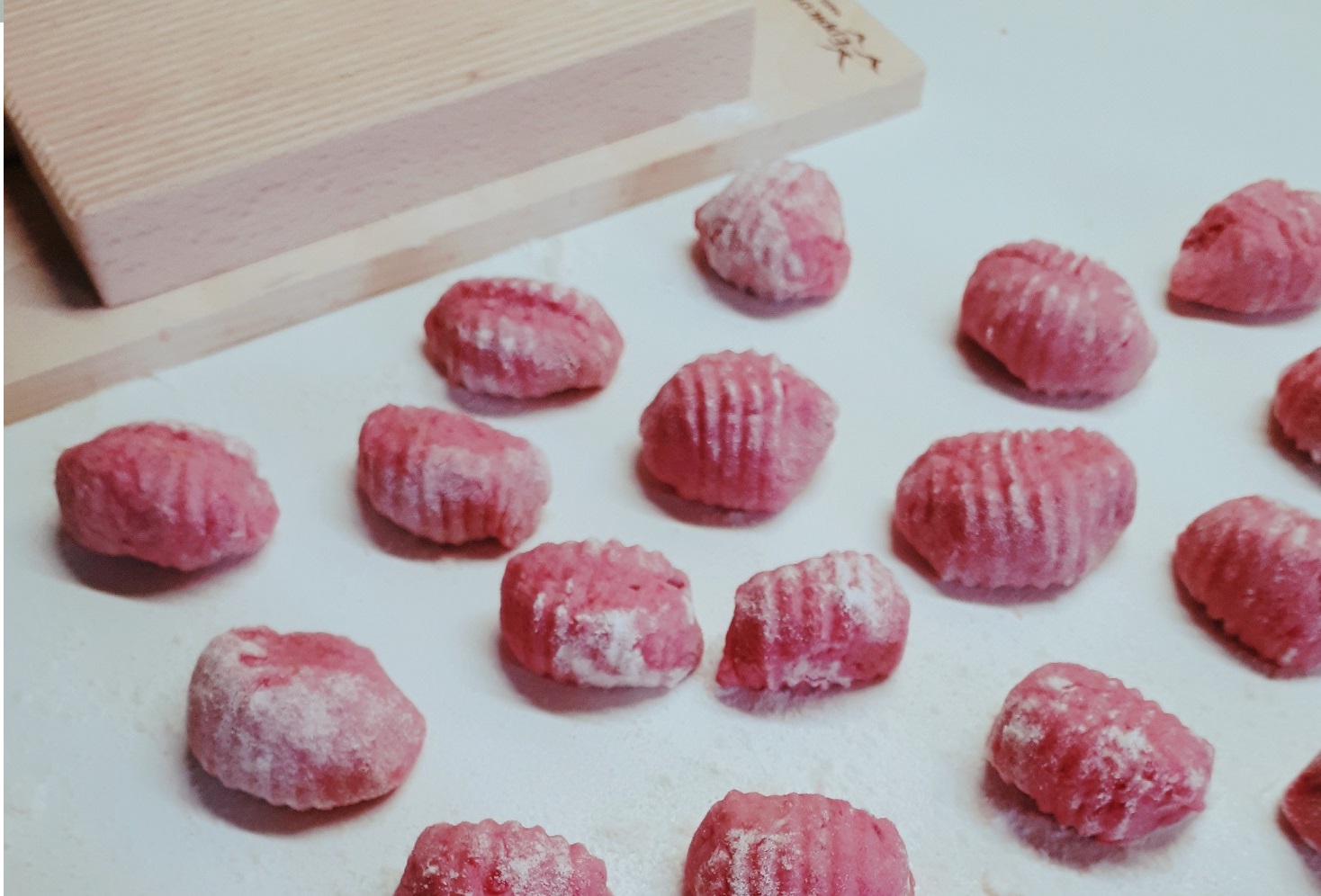 Gnocchi rosa senza coloranti