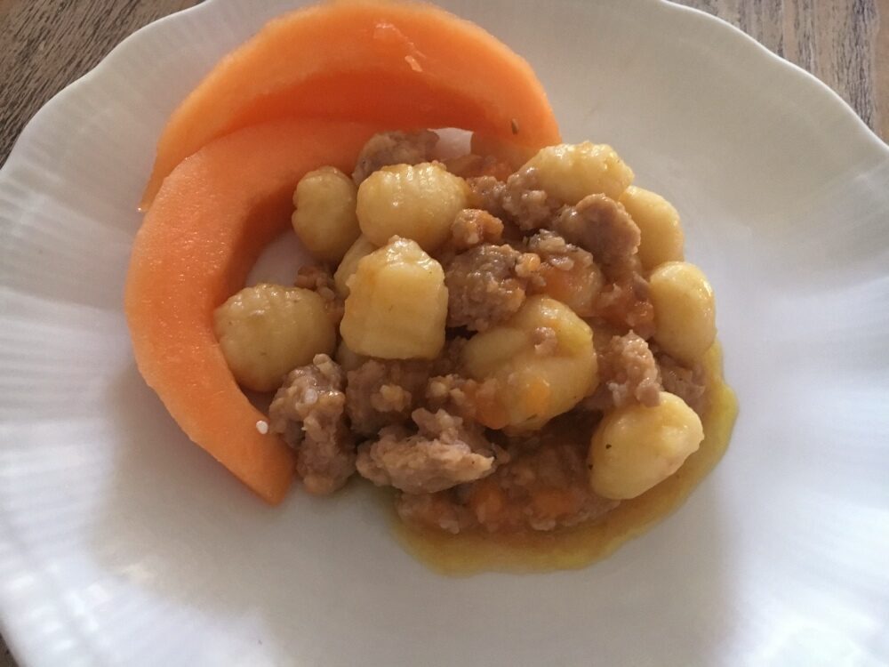 Gnocchi salsiccia e melone