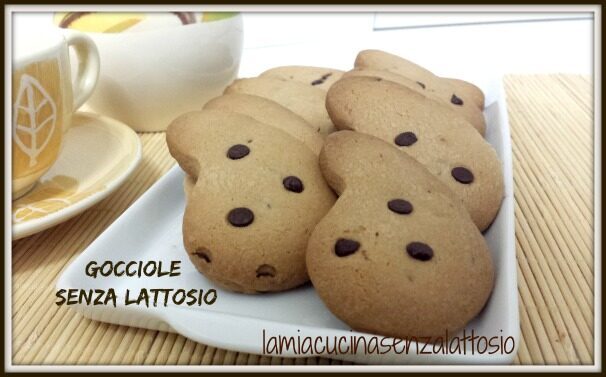 Gocciole fatte in casa senza lattosio
