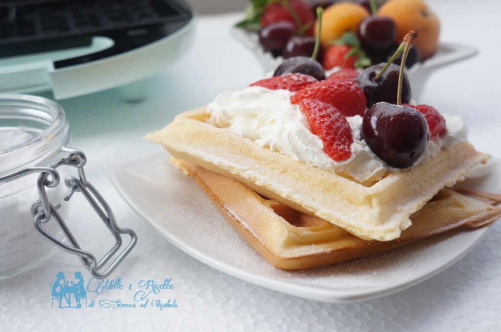 Gofri waffle dolce o salato