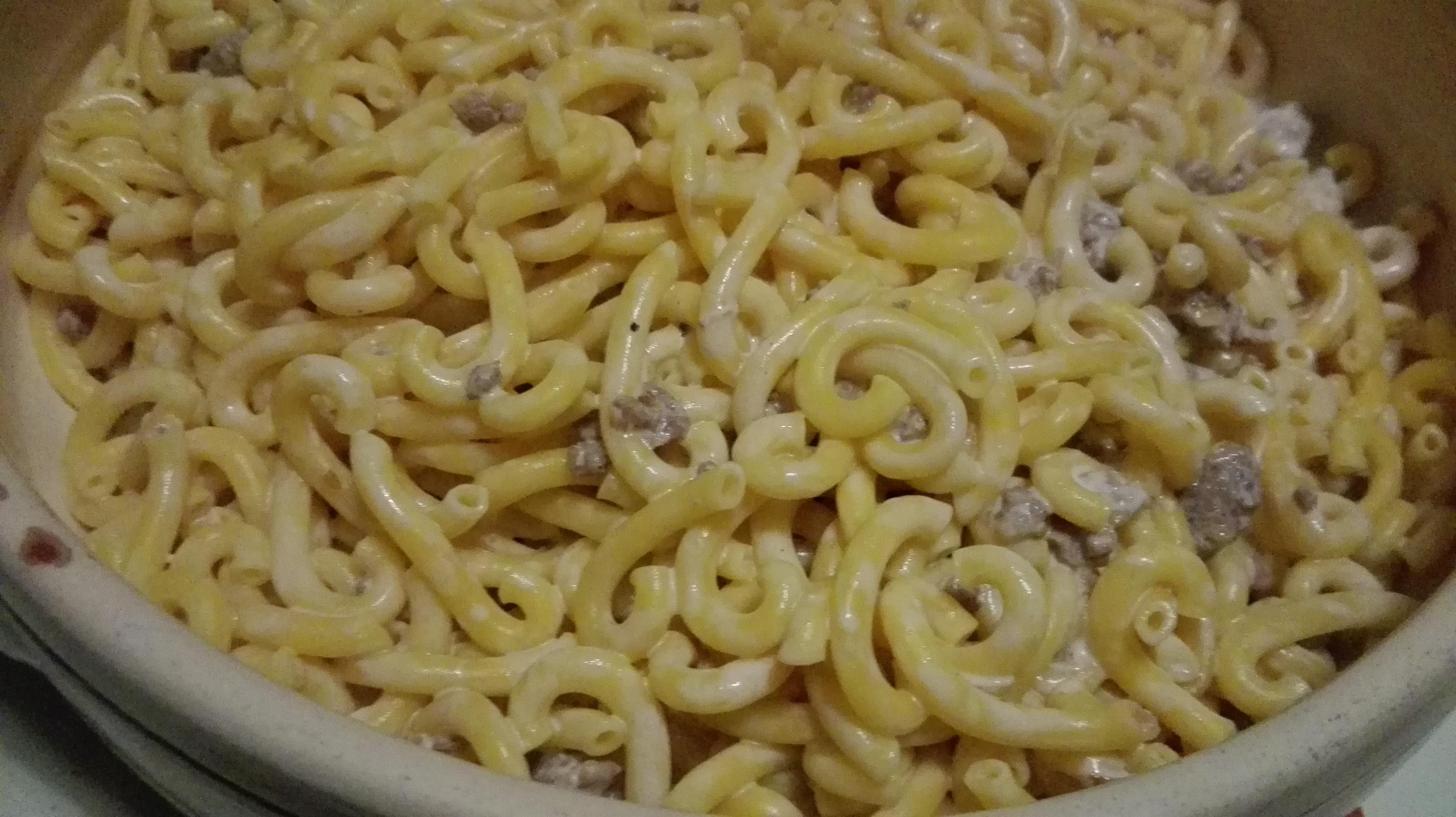 Gramigna panna e salsiccia