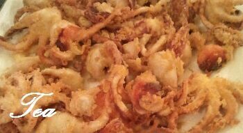 Gran fritto di calamari in pastella