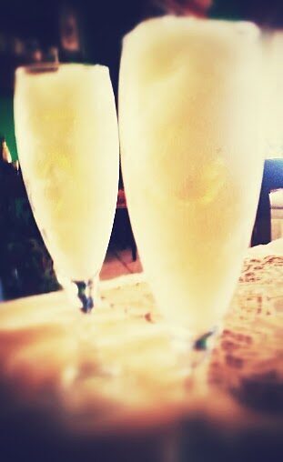 Granita al limone e liquore zafferano
