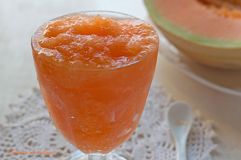 Granita al melone siciliana