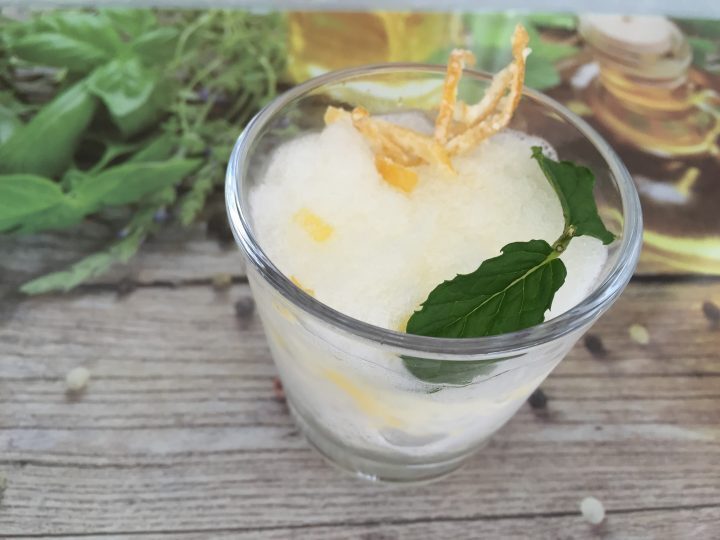 Granita di limone e menta