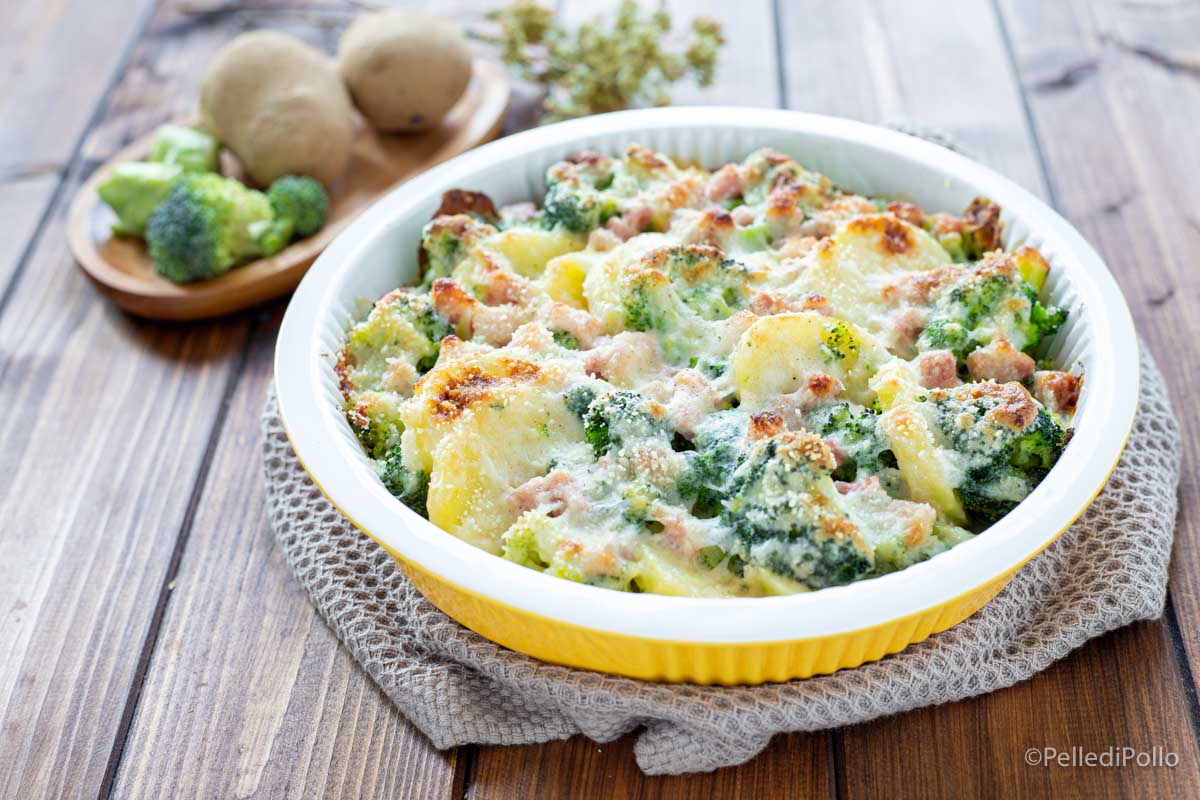 Gratin di broccoli e patate