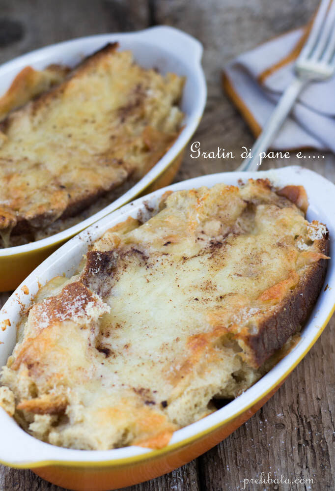 Gratin di pane alla noce moscata