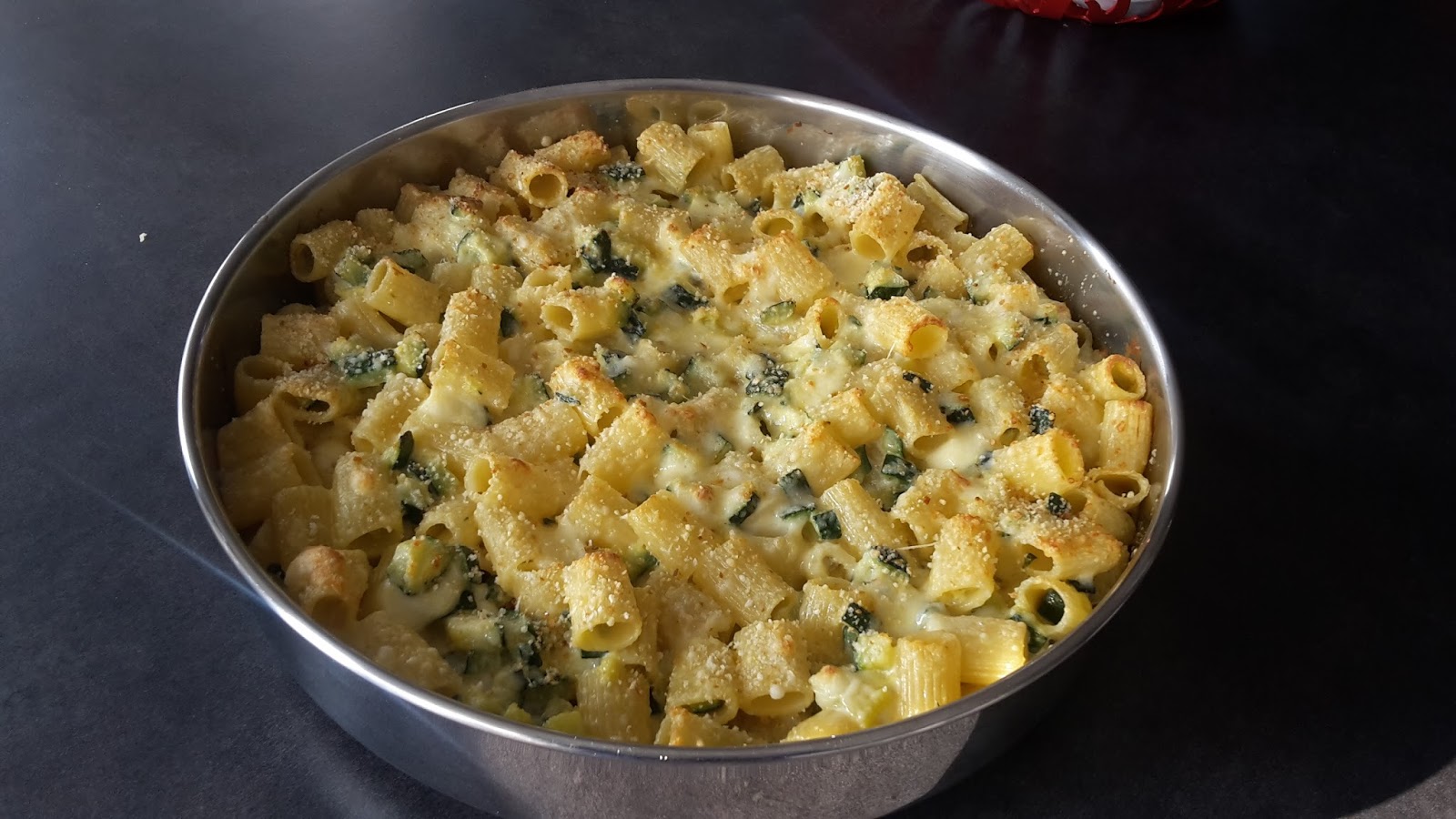 Gratin di pasta e zucchine