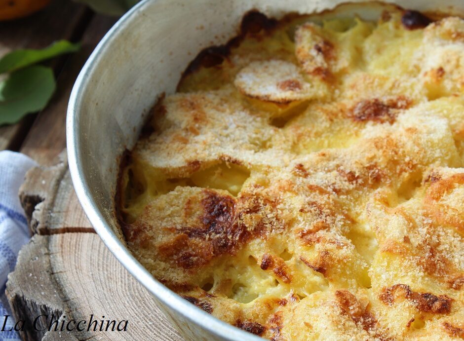 Gratin di patate e fontina