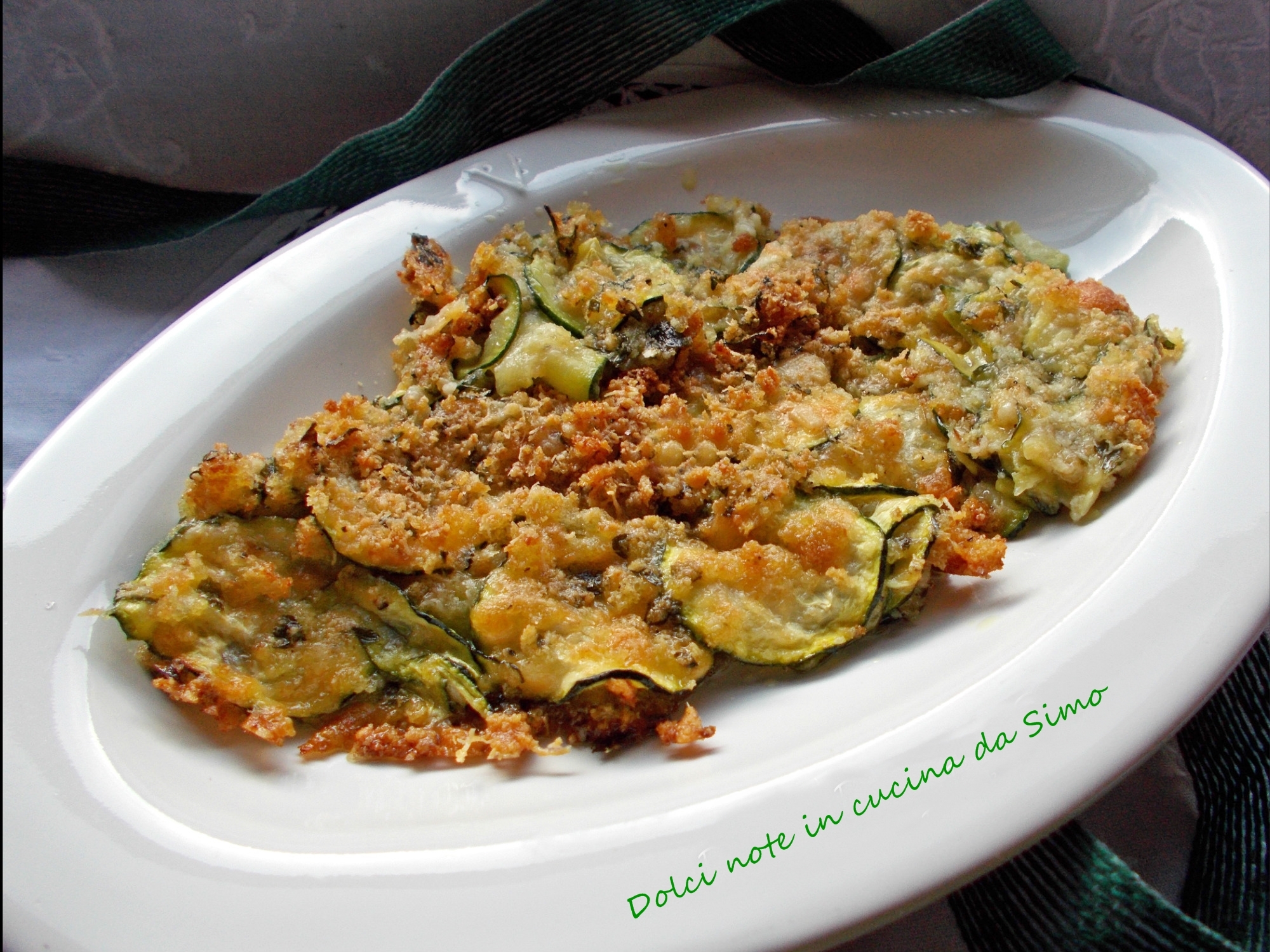 Gratin di zucchine agli aromi