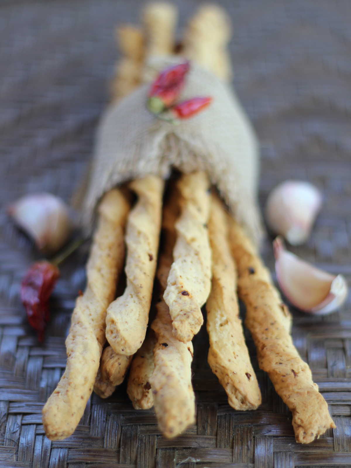 Grissini aglio, olio e peperoncino