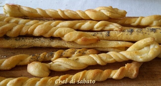 Grissini con lievito naturale ripieni