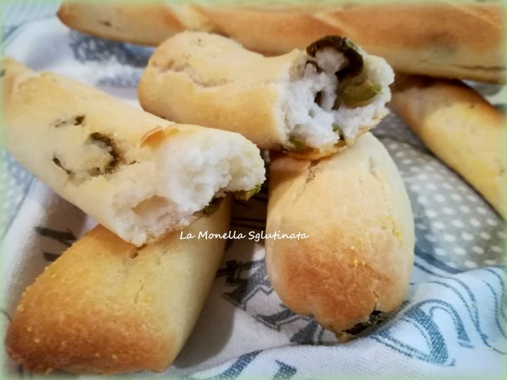 Grissoni alle olive verdi con lievito madre