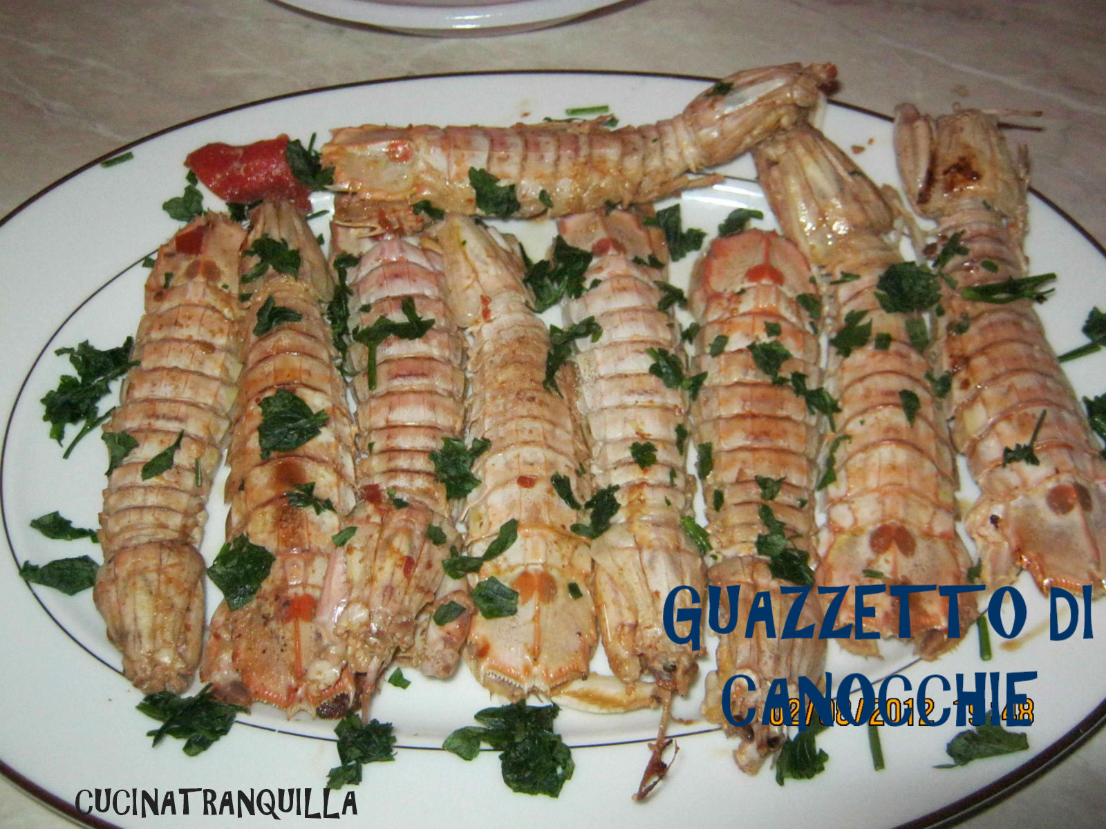 Guazzetto di canocchie