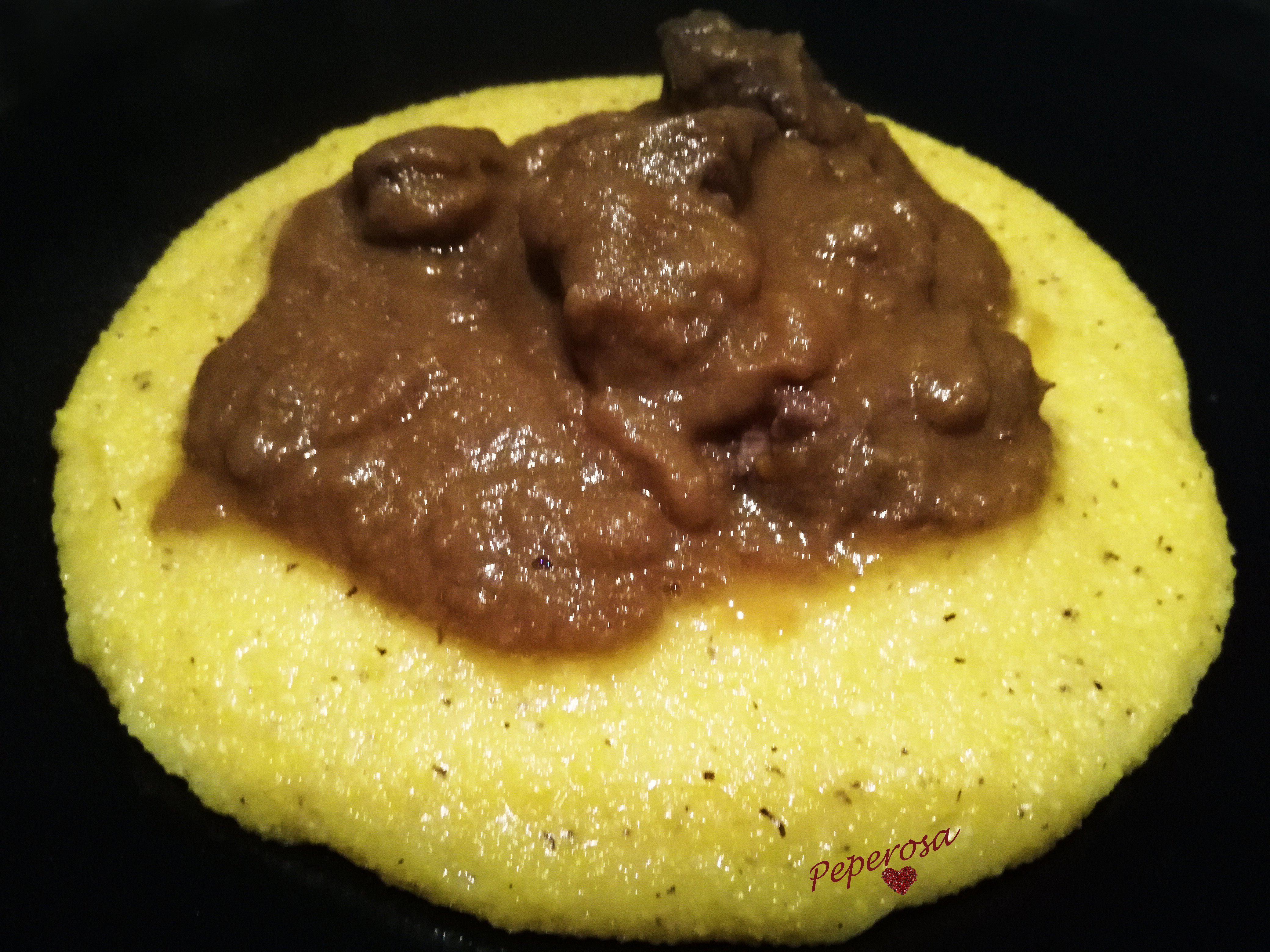 Gulash con la polenta