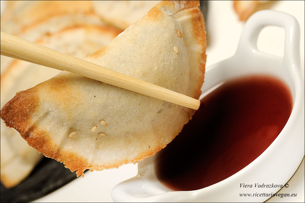 Gyoza dolci con la crema di nocciole a modo mio
