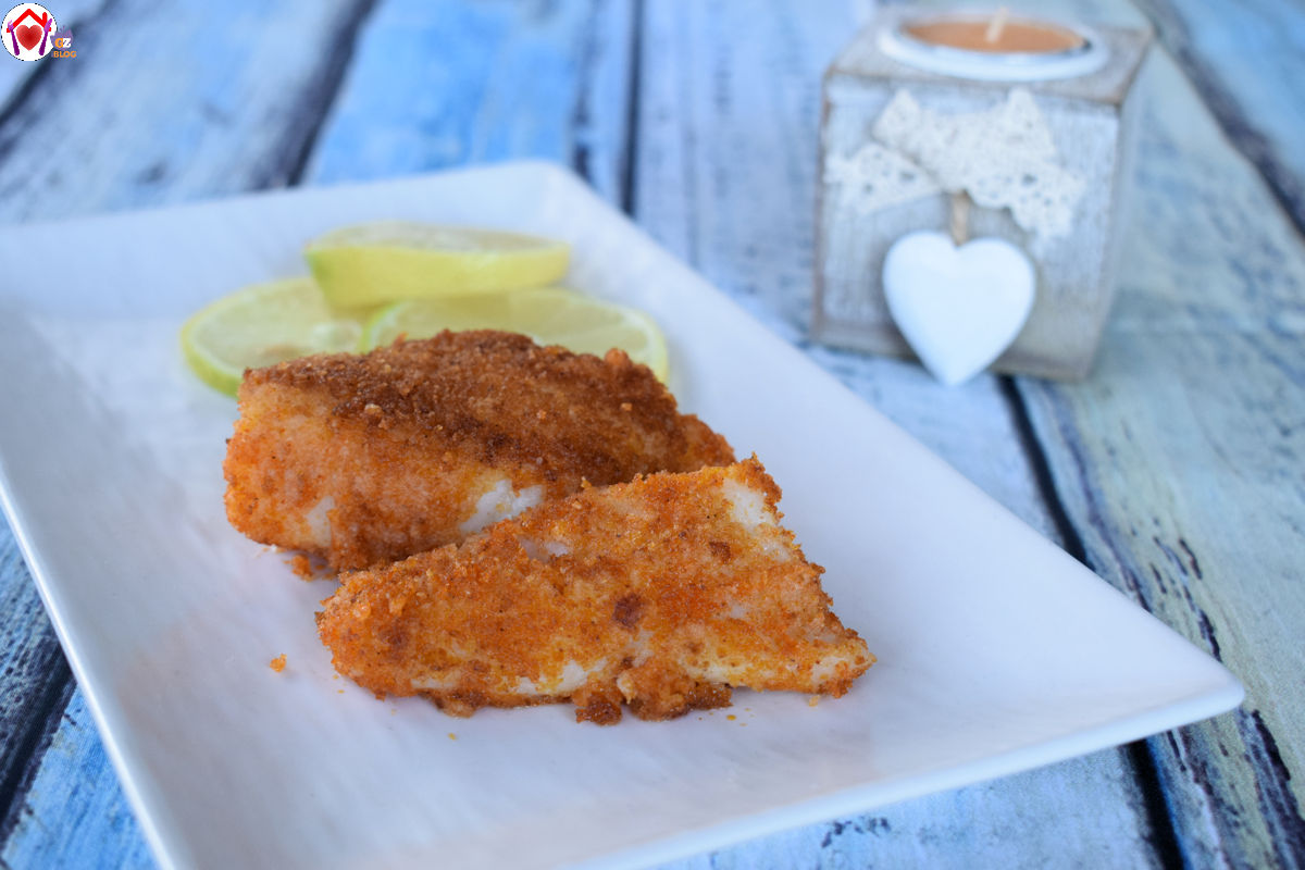 Halibut panato alla paprika