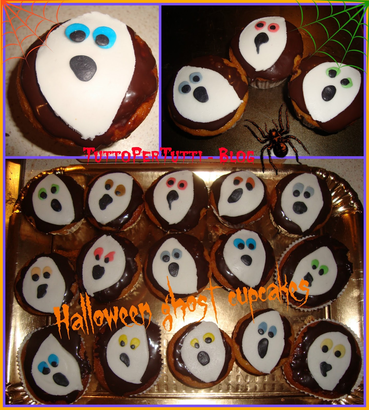 Halloween ghost cupcakes