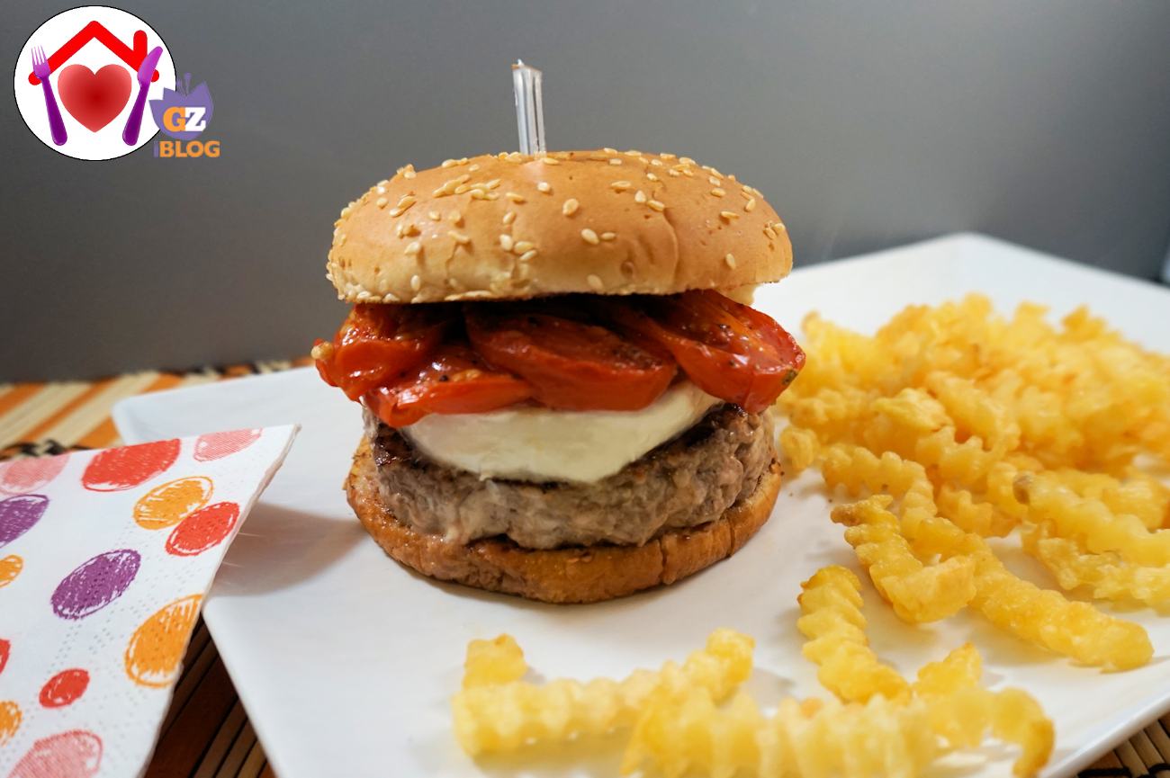 Hamburger caprese