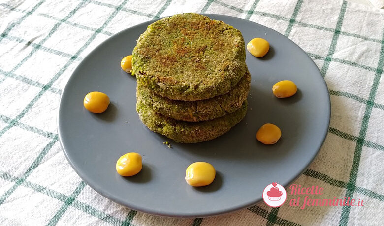 Hamburger di lupini e spinaci