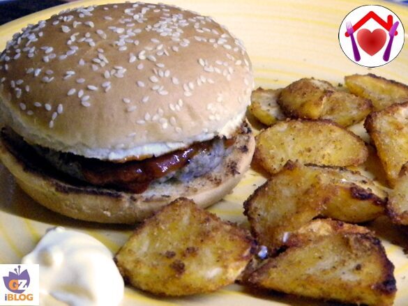 Hamburger di manzo e maiale