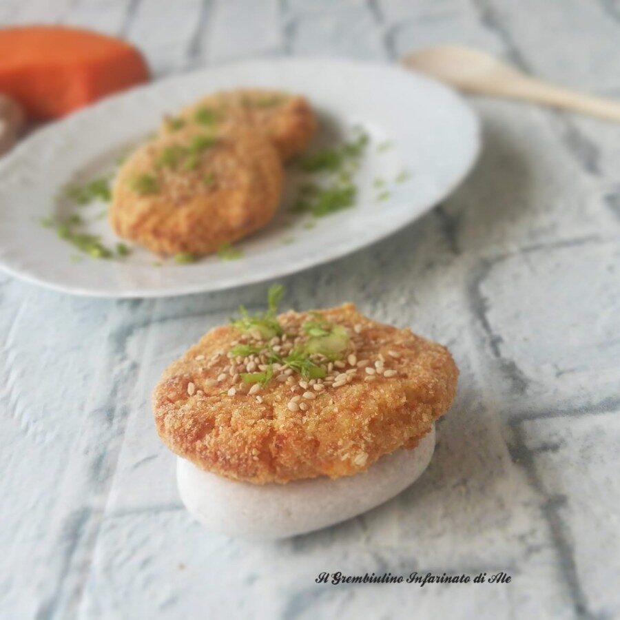 Hamburger di ricotta e zucca